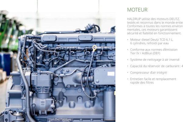 Der verwendete DEUTZ Dieselmotor erfüllt die länderspezifischen Umweltvorgaben